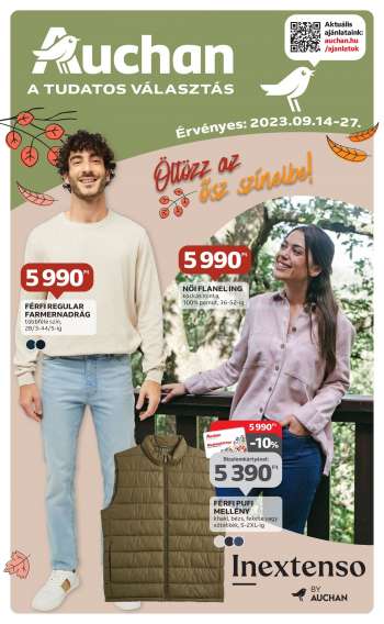 Akciós újság Auchan - Hipermarket őszi ruha ajánlatok