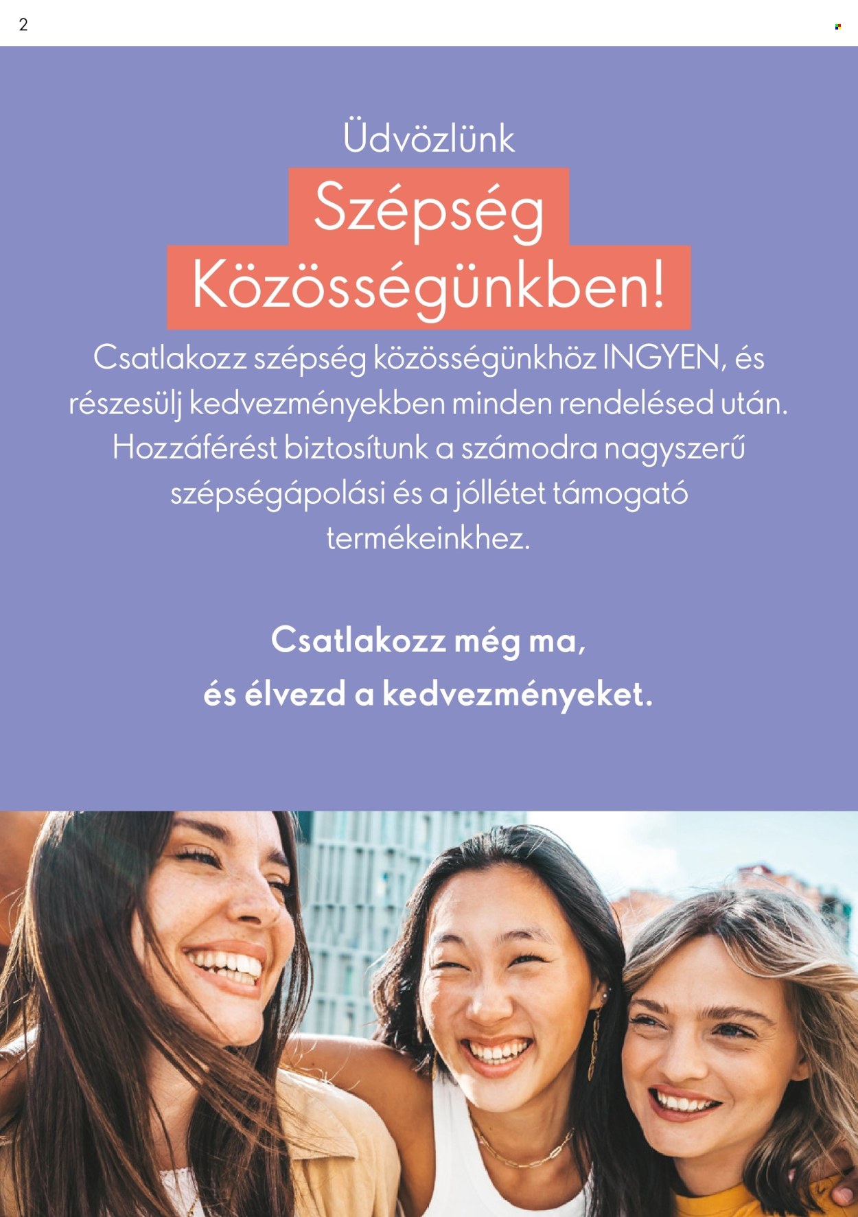 Oriflame akciós újságok. Oldal 1