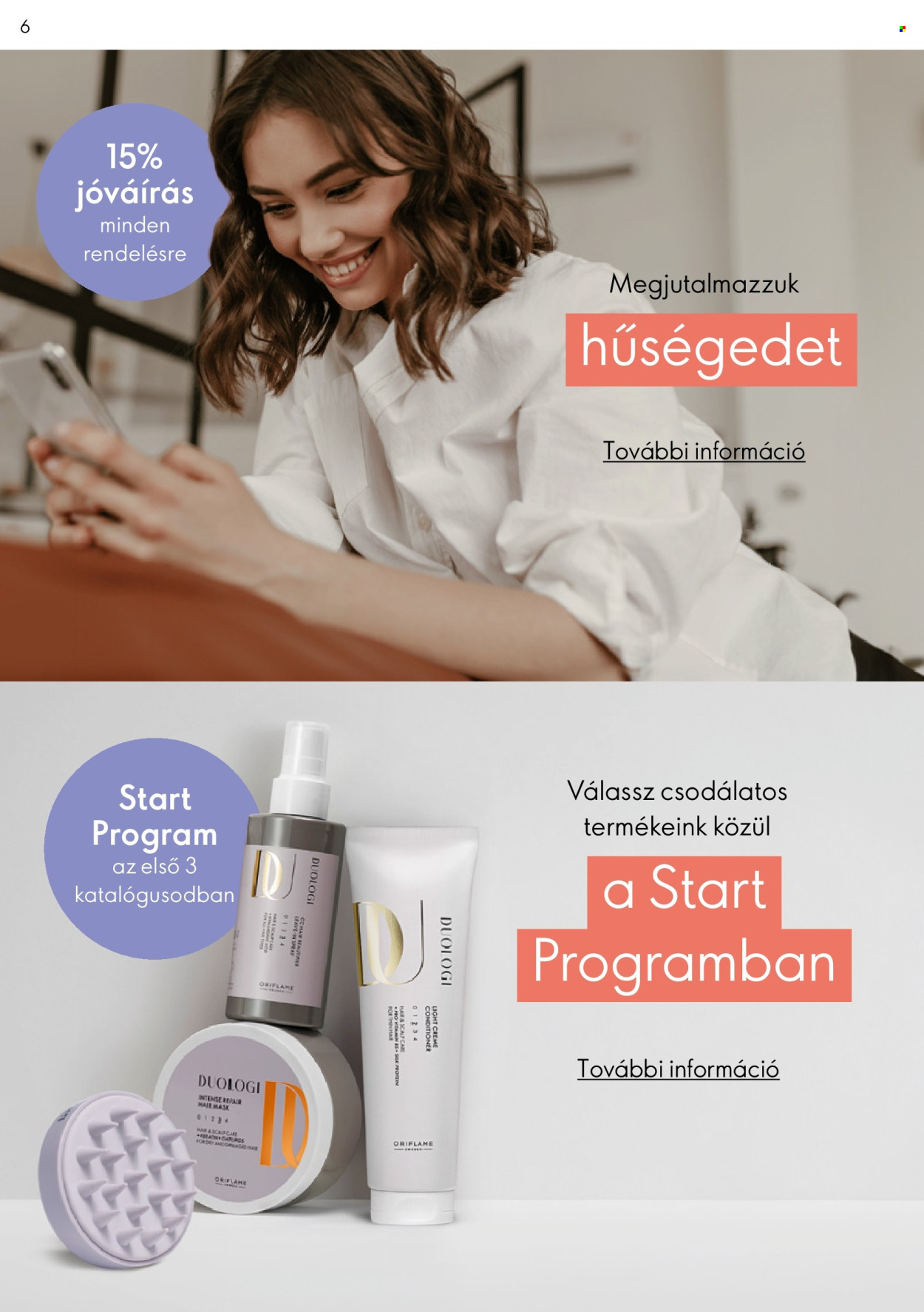 Oriflame akciós újságok. Oldal 1