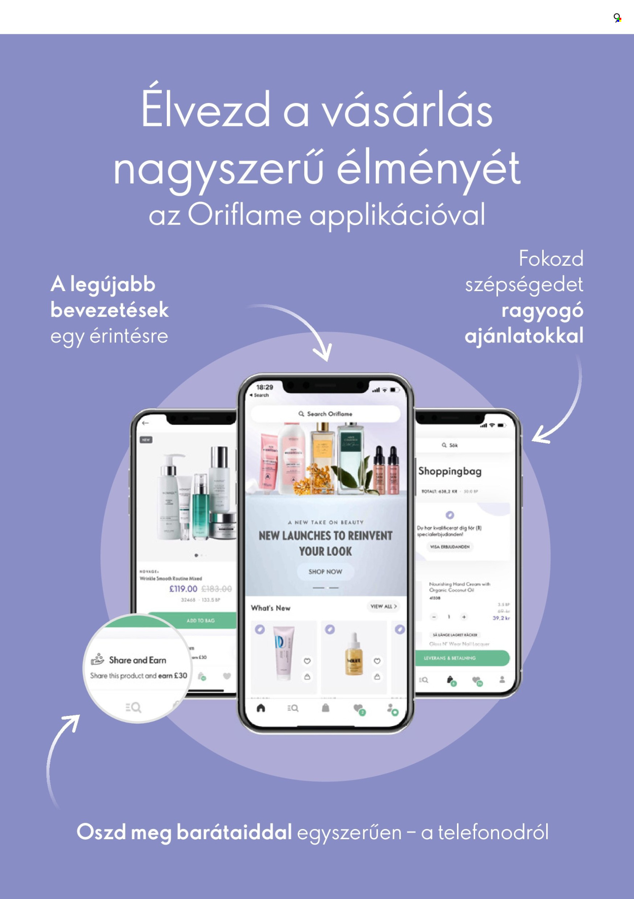 Oriflame akciós újságok. Oldal 1