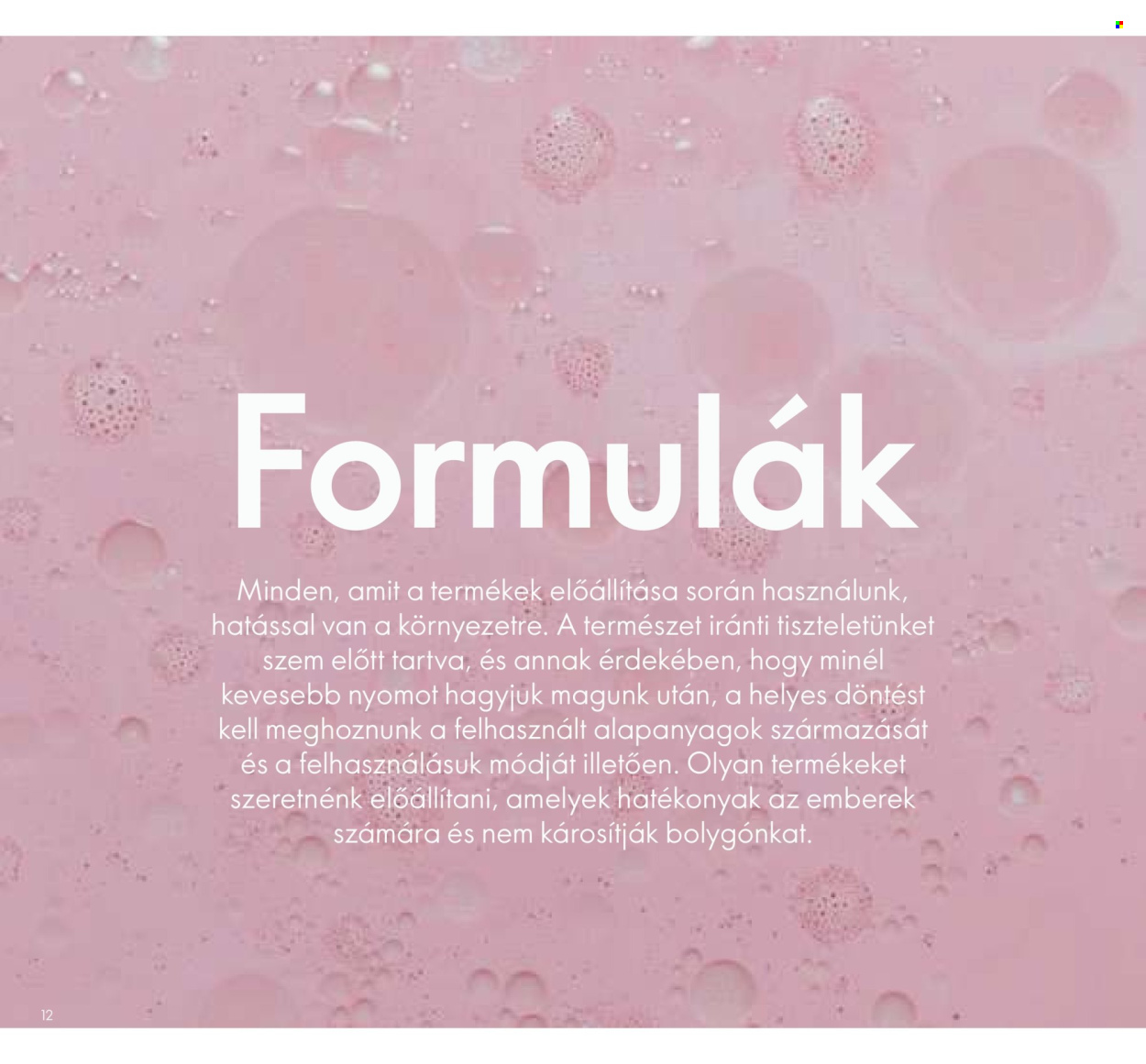 Oriflame akciós újságok. Oldal 12