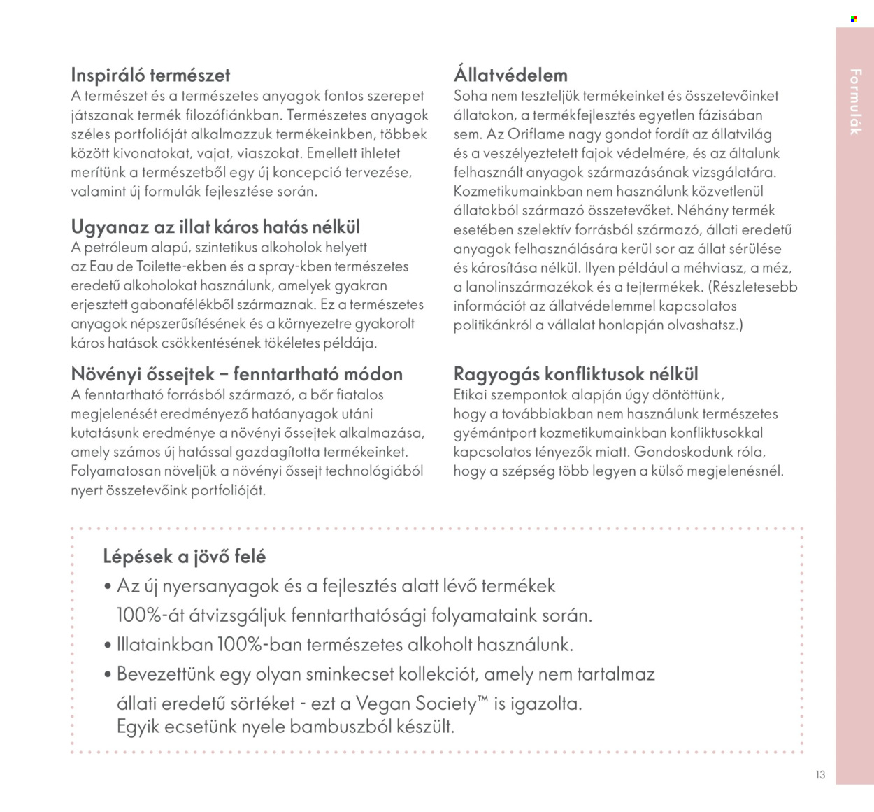 Oriflame akciós újságok. Oldal 13