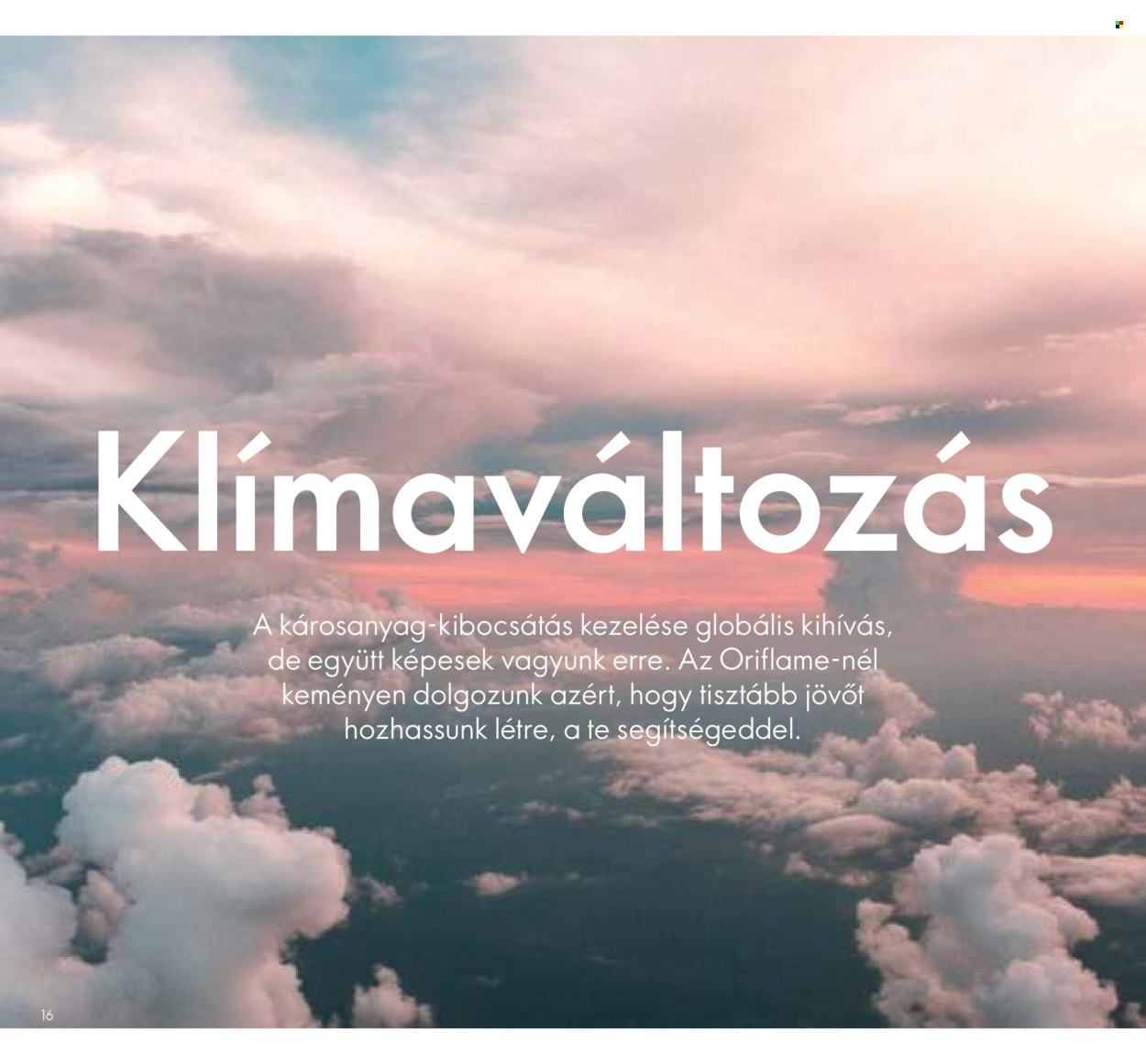 Oriflame akciós újságok. Oldal 16