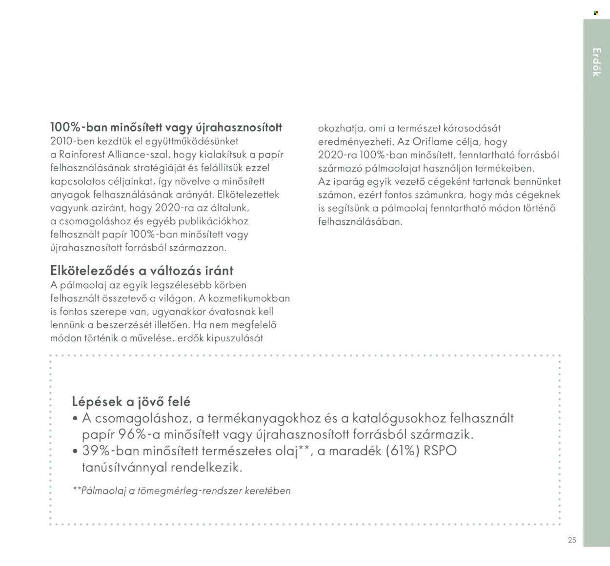 Oriflame akciós újságok. Oldal 25