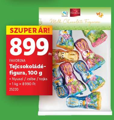 FAVORINA Tejcsokoládé-figura, 100 g