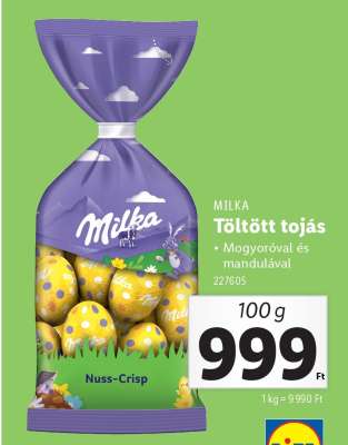 MILKA Töltött tojás
