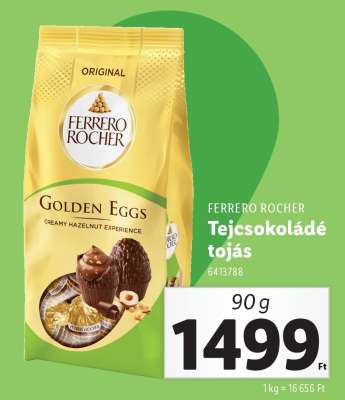 FERRERO ROCHER Tejcsokoládé tojás