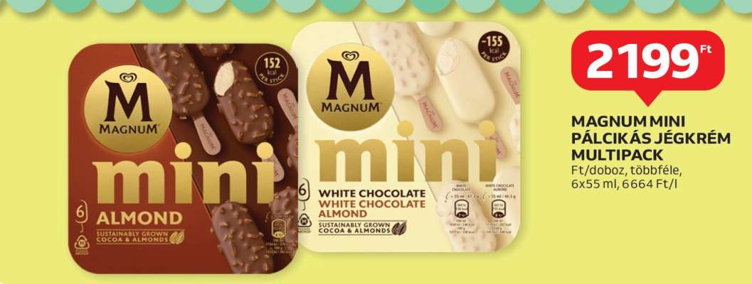 Magnum Mini Pálcikás Jégkrém Multipack