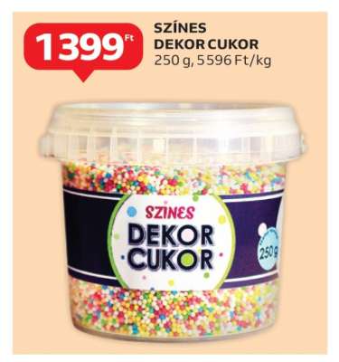 SZÍNES DEKOR CUKOR