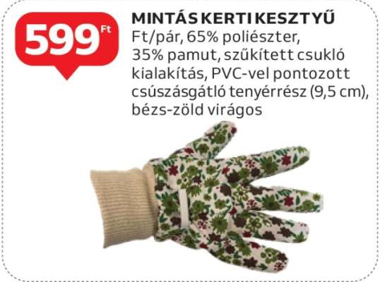 Mintás Kerti Kesztyű