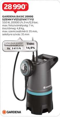 GARDENA BASIC 20000 SZENNYVÍZSZIVATTYÚ