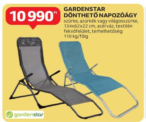 GARDENSTAR Dönthető Napozóágy