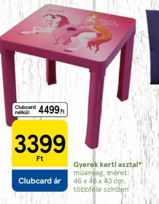 Gyerek kerti asztal