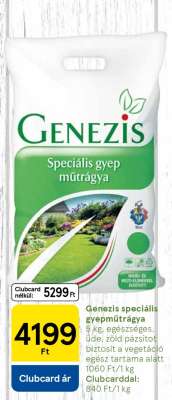 Genezis speciális gyepműtrágya