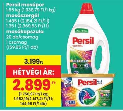 Persil mosópor, mosószer gél, mosókapszula
