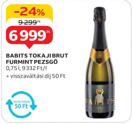 BABITS TOKAJI BRUT FURMINT PEZSGŐ