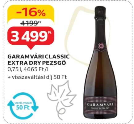Garamvári Classic Extra Dry Pezsgő