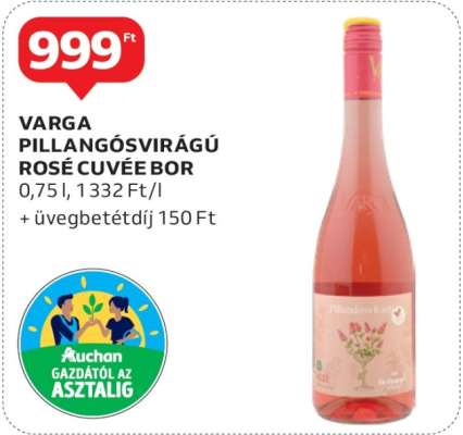 VARGA PILLANGÓSVIRÁGÚ ROSÉ CUVÉE BOR