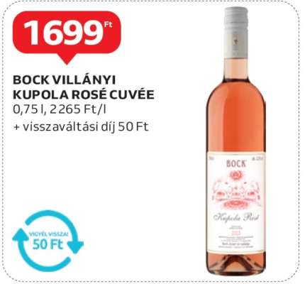 BOCK VILLÁNYI KUPOLA ROSÉ CUVÉE