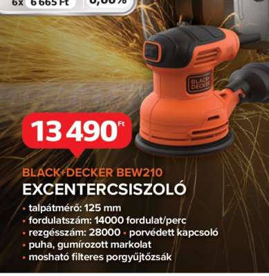 BLACK+DECKER BEW210 EXCENTERCSISZOLÓ