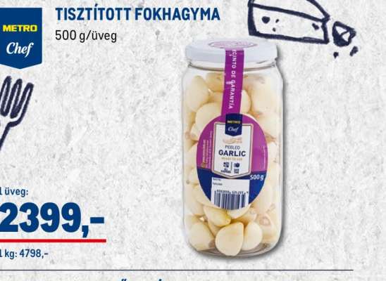 Tisztított Fokhagyma