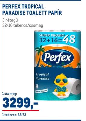 Perfex Tropical Paradise Toalett Papír