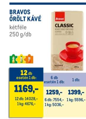 BRAVOS Őrölt kávé*