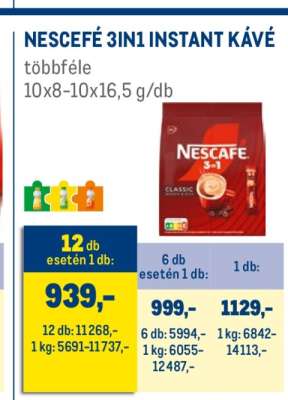 NESCAFÉ 3in1 instant kávé