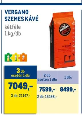 VERGANO SZEMES KÁVÉ