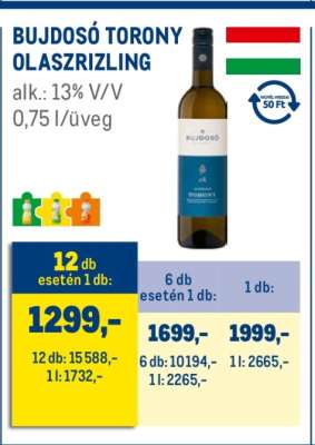 Bujdosó Torony Olaszrizling