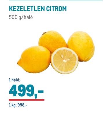 Kezelétlen citrom