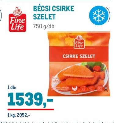 Bécsi Csirke Szelet