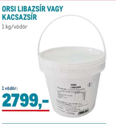 ORSI LIBAZSÍR VAGY KACSASZÍR