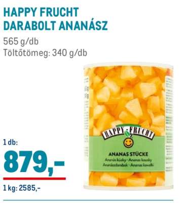 HAPPY FRUCHT DARABOLT ANANÁSZ