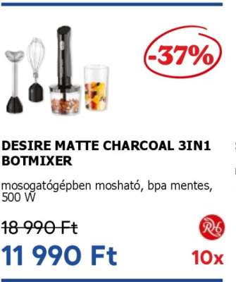 DESIRE MATTE CHARCOAL 3IN1 BOTMIXER