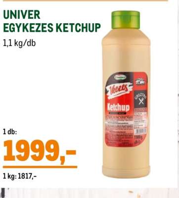 UNIVER EGYKEZES KETCHUP