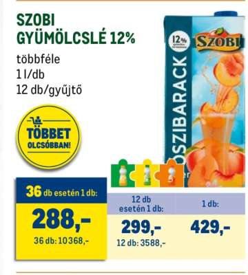 Szobi Gyümölcslé 12%