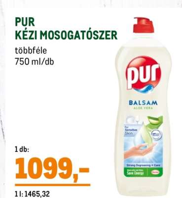 Pur kézi mosogatószer