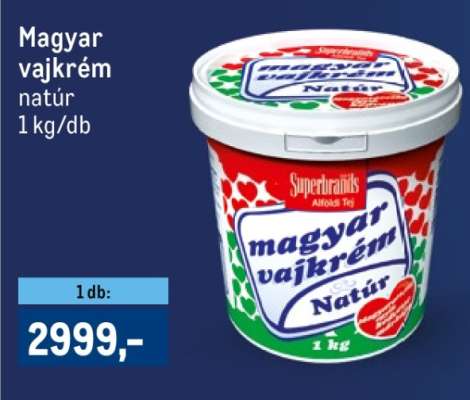 Magyar vajkrém natúr