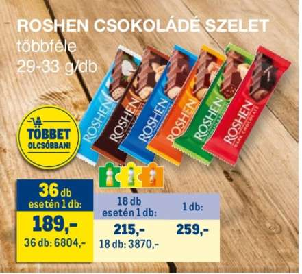 ROSHEN Csokoládé szelet*