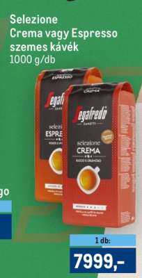 Selezione Crema vagy Espresso szemes kávé