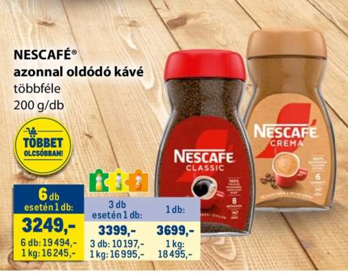 Nescafé azonnal oldódó kávé