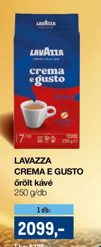 LAVAZZA CREMA E GUSTO ŐRÖLT KÁVÉ