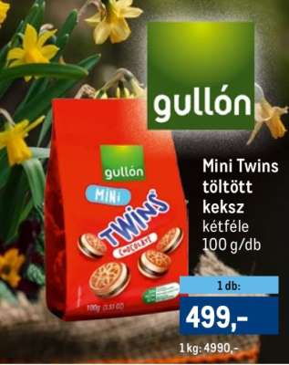 Gullón Mini Twins töltött keksz