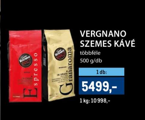VERGNANO SZEMES KÁVÉ