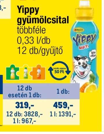 YIPPY﻿﻿ Gyümölcsital