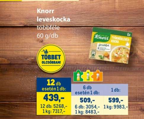KNORR leveskocka
