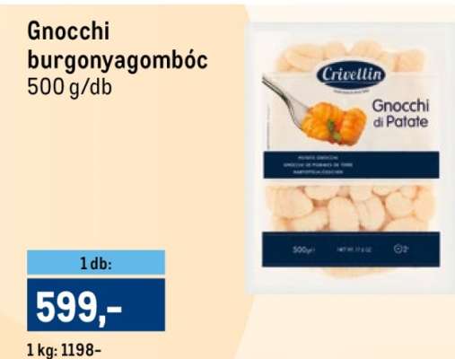 Gnocchi burgonyagombóc