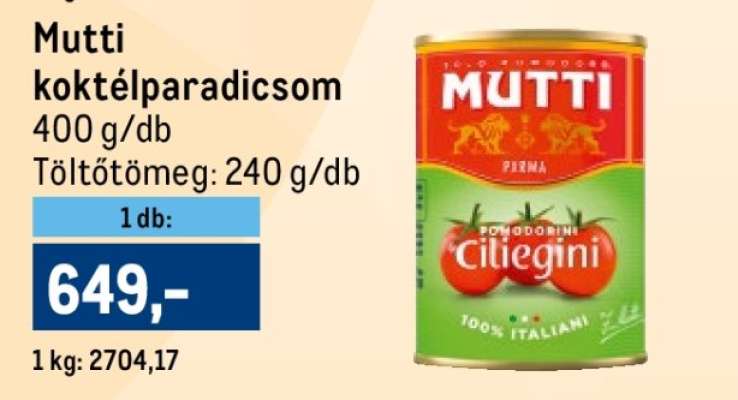 Mutti koktélparadicsom