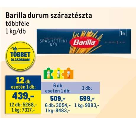 Barilla durum száraztészta